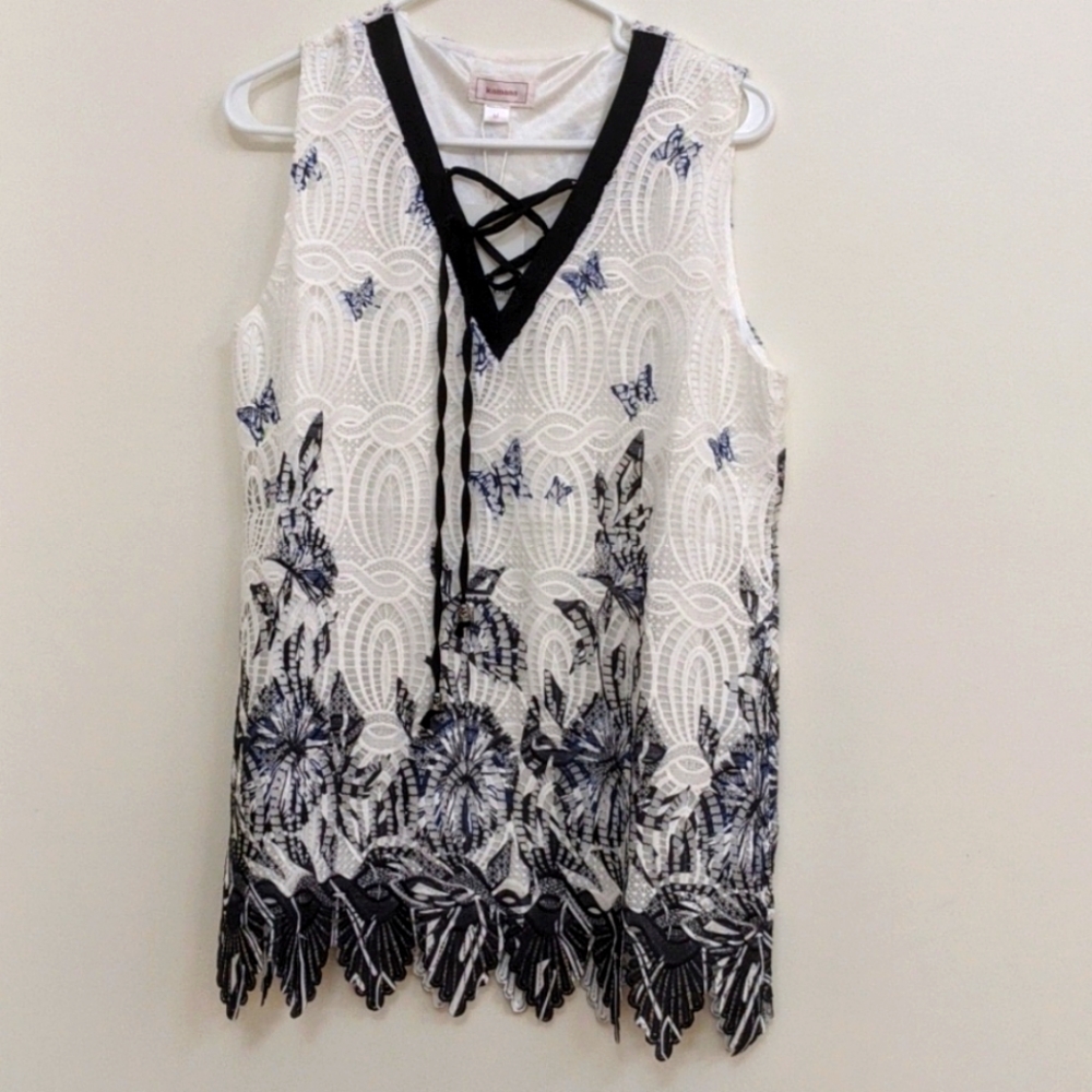 Lacy, double layer top